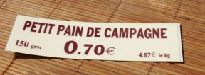 Modèle compétement imprimé, existe avec espace libre pour noter le prix ( stylo effaçable à alcool offert )